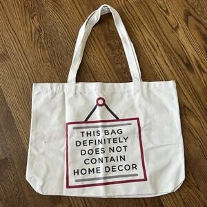 Decocrated canvas tote bag NEW